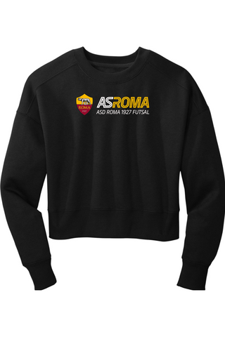 AS Roma Futsal Womens Fleece Cropped Crew