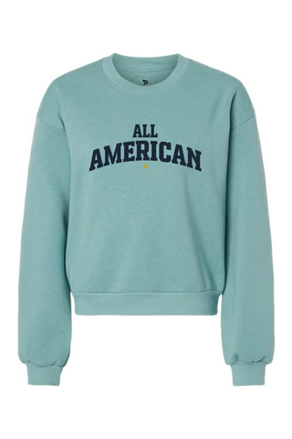 ALL AMERICAN Women's Fleece Crewneck Sweatshirt - Lifestyle Beyond The Game