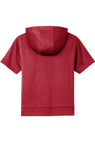 ROMA FC Youth Sport-Wick Fleece Short Sleeve Hooded Pullover