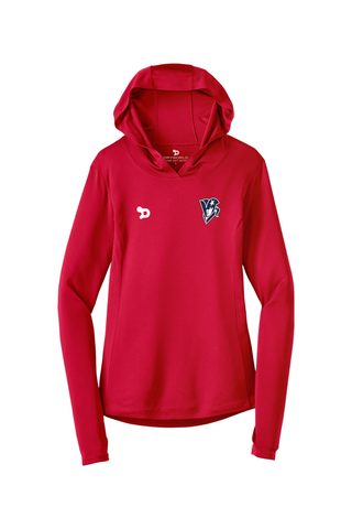 Beckman Patriots Ladies PosiCharge Competitor Hooded Pullover