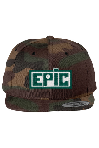 EPIC Classic Flat Bill Snapback Cap