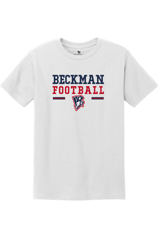 Beckman Patriots Unisex Heavyweight Cotton Tee - Lifestyle Beckman Football Edition