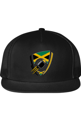 Flag Football Jamaica Classics Flat Bill Trucker Cap