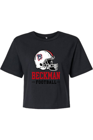 Beckman Patriots Women's Fine Jersey Boxy Tee - Lifestyle Helmet Pride Edition