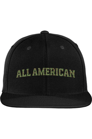 ALL AMERICAN Yupoong Flat Bill Snapback Cap - Lifestyle