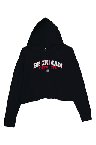 Beckman Patriots Ladies' Cropped Fleece Hoodie - Lifestyle Beckman Athletic Edition