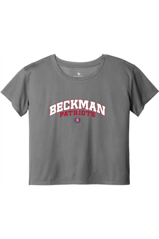 Beckman Patriots Ladies PosiCharge® Draft Crop Tee - Lifestyle 8