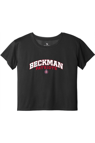 Beckman Patriots Ladies PosiCharge® Draft Crop Tee - Lifestyle 8