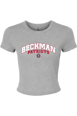 Beckman Patriots Women's Micro Rib Baby Tee - Lifestyle 8