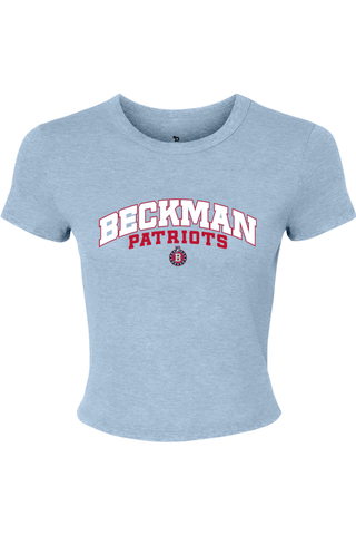 Beckman Patriots Women's Micro Rib Baby Tee - Lifestyle 8