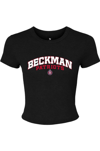 Beckman Patriots Women's Micro Rib Baby Tee - Lifestyle 8