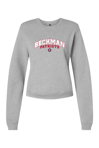 Beckman Patriots Women's Sponge Fleece Classic Crewneck Sweatshirt - Lifestyle 8