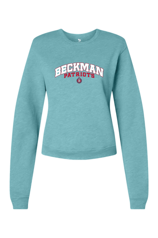 Beckman Patriots Women's Sponge Fleece Classic Crewneck Sweatshirt - Lifestyle 8