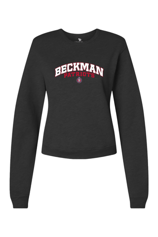 Beckman Patriots Women's Sponge Fleece Classic Crewneck Sweatshirt - Lifestyle 8