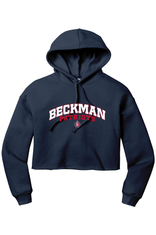 Beckman Patriots Women’s Sponge Fleece Cropped Fleece Hoodie - Lifestyle 8