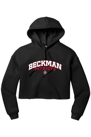 Beckman Patriots Women’s Sponge Fleece Cropped Fleece Hoodie - Lifestyle 8