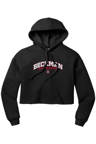 Beckman Patriots Women’s Sponge Fleece Cropped Fleece Hoodie - Lifestyle Beckman Athletic Edition