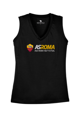AS Roma Futsal Womens V-Neck Sleeveless Tee