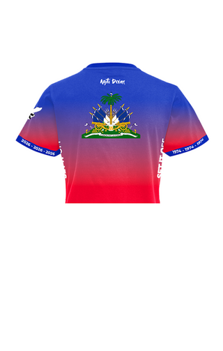 Djephkina “Ayiti” SET IT OFF Crop Top Jersey