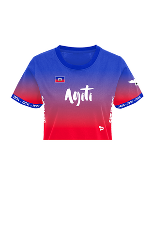 Djephkina “Ayiti” SET IT OFF Crop Top Jersey