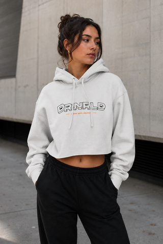 Free D Women’s Sponge Fleece Cropped Fleece Hoodie - Lifestyle
