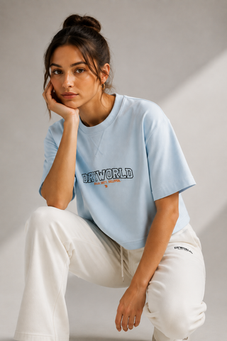 Free D Women's French Terry Mid-Length Boxy Top - Lifestyle