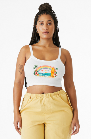 It's All Love Micro Rib Spaghetti Strap Tank