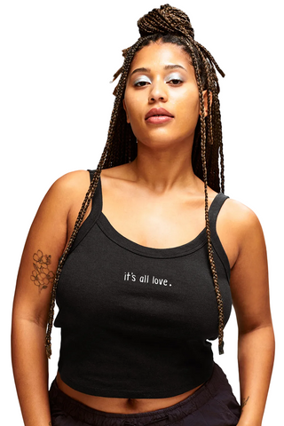 It's All Love Micro Rib Spaghetti Strap Tank