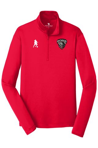 Roma FC Mens 1/4-Zip Pullover