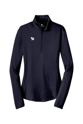 Team D Womens 1/4-Zip Pullover