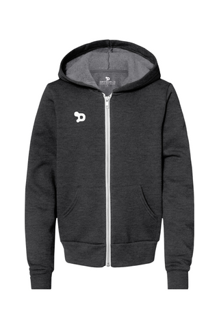 Team D Fleece Zip-Up Youth Hoodie