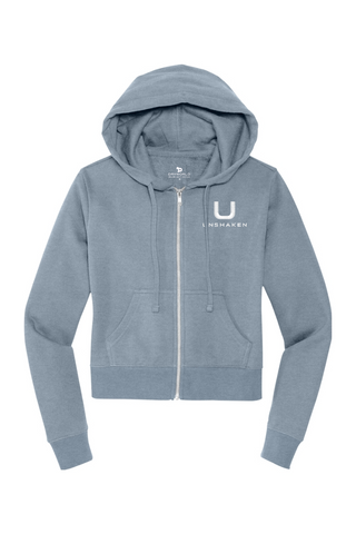 Unshaken Full-Zip Cropped Hoodie