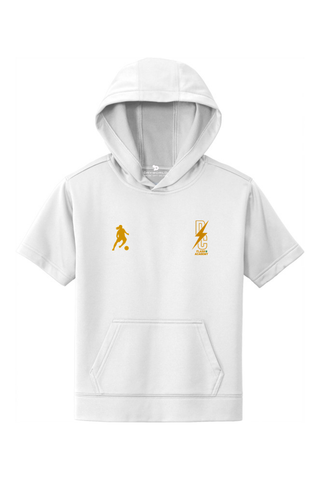 DC Flash Youth Sport-Wick Fleece Short Sleeve Hooded Pullover