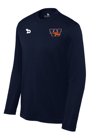 Wakeland Team D Youth Long Sleeve Performance Tee