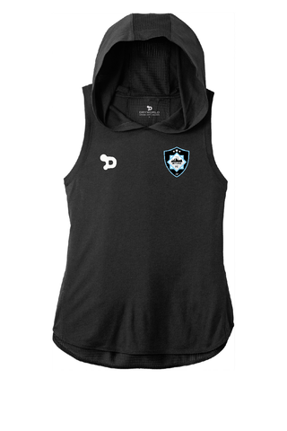 Skyline FC Ladies PosiCharge Tri-Blend Wicking Draft Hoodie Tank - Training
