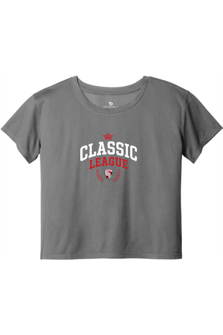 Classic League Ladies PosiCharge® Draft Crop Tee - Lifestyle ROYAL ATHLETIC