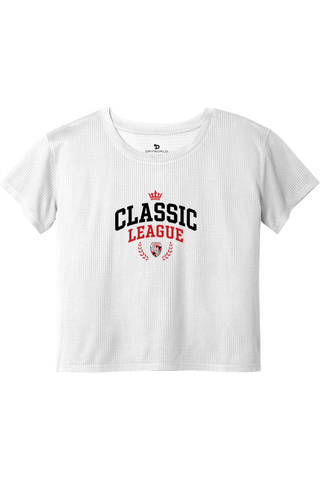 Classic League Ladies PosiCharge® Draft Crop Tee - Lifestyle ROYAL ATHLETIC