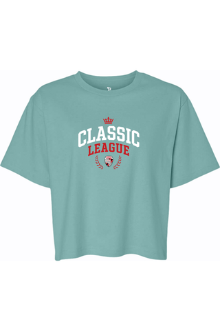 Classic League Women's Fine Jersey Boxy Tee - Lifestyle ROYAL ATHLETIC