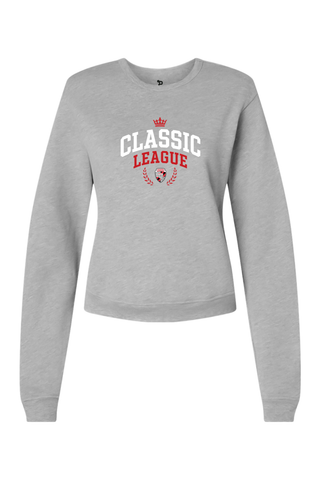 Classic League Women's Sponge Fleece Classic Crewneck Sweatshirt - Lifestyle ROYAL ATHLETIC