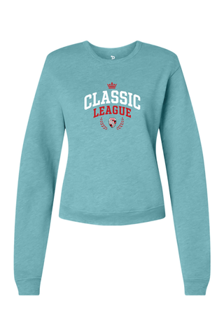 Classic League Women's Sponge Fleece Classic Crewneck Sweatshirt - Lifestyle ROYAL ATHLETIC