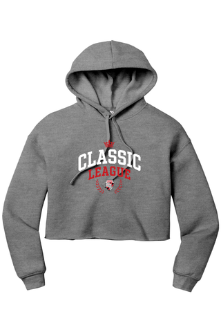 Classic League Women’s Sponge Fleece Cropped Fleece Hoodie - Lifestyle ROYAL ATHLETIC