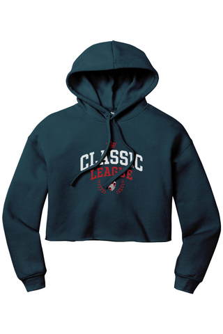 Classic League Women’s Sponge Fleece Cropped Fleece Hoodie - Lifestyle ROYAL ATHLETIC