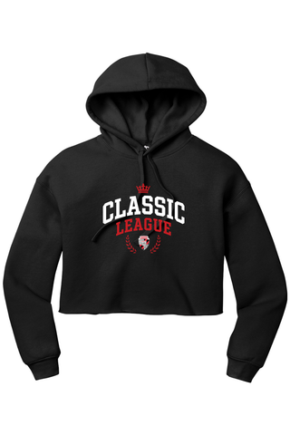Classic League Women’s Sponge Fleece Cropped Fleece Hoodie - Lifestyle ROYAL ATHLETIC
