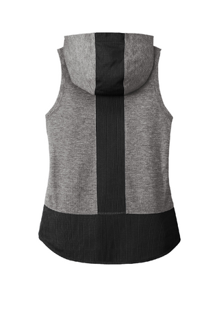 GCL Ladies PosiCharge Tri-Blend Wicking Draft Hoodie Tank - Training