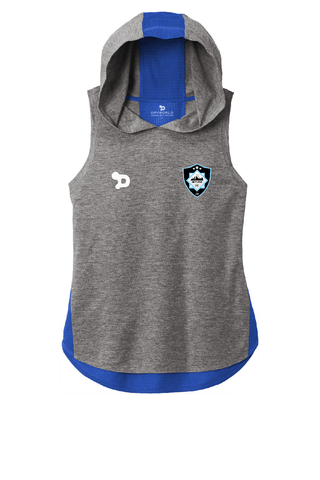 Skyline FC Ladies PosiCharge Tri-Blend Wicking Draft Hoodie Tank - Training