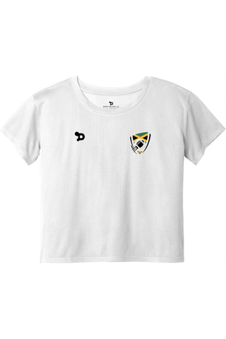 Flag Football Jamaica Sport-Tek Ladies PosiCharge® Draft Crop Tee