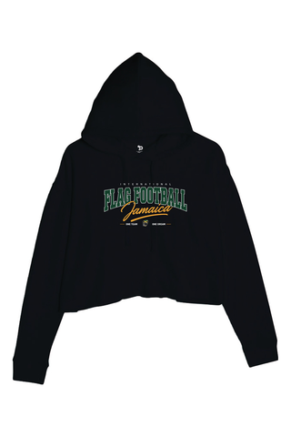 Flag Football Jamaica Ladies' Cropped Fleece Hoodie - Lifestyle