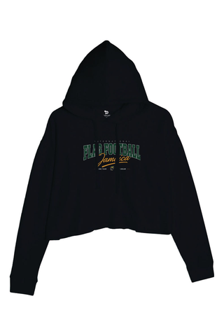 Flag Football Jamaica Ladies' Cropped Fleece Hoodie - Lifestyle