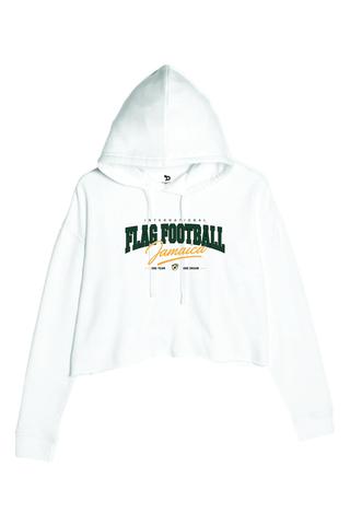Flag Football Jamaica Ladies' Cropped Fleece Hoodie - Lifestyle