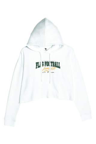 Flag Football Jamaica Ladies' Cropped Fleece Hoodie - Lifestyle